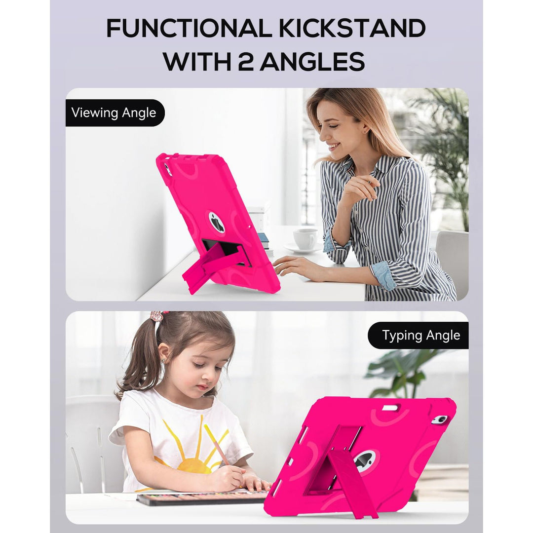 Cantis Rugged iPad Air Case - Hot Pink Armor - DOKUTRONIX