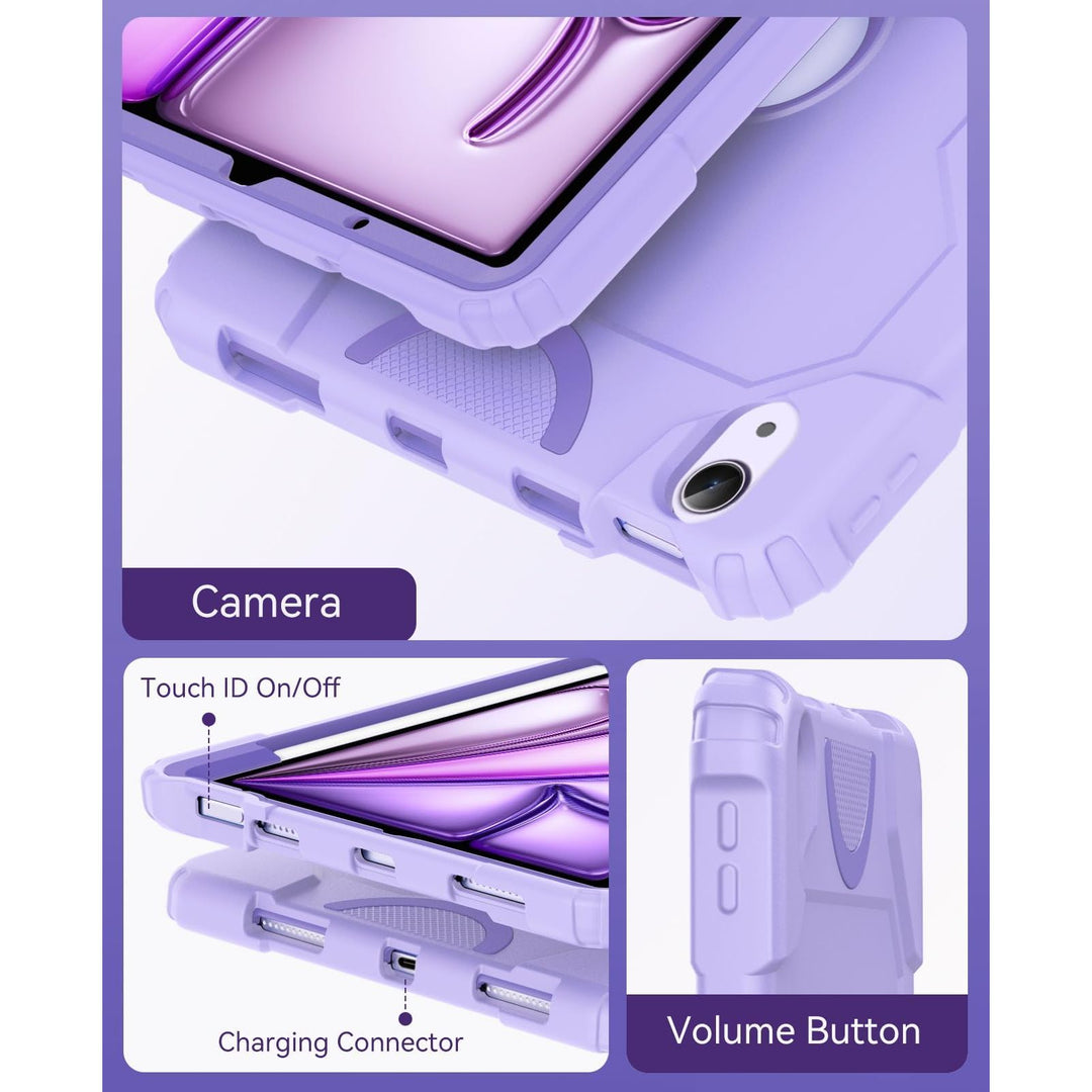 Cantis Rugged iPad Air Case - Purple Shield - DOKUTRONIX