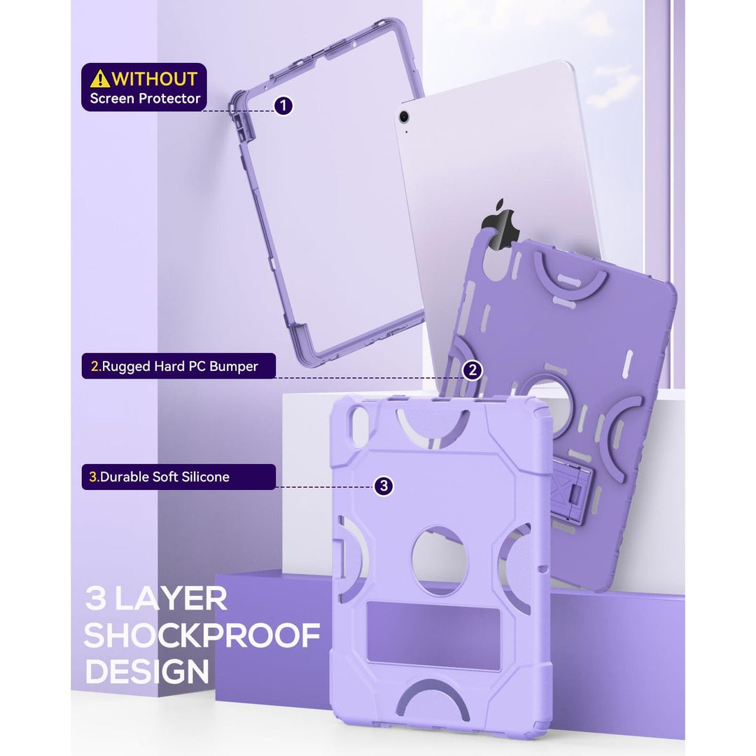Cantis Rugged iPad Air Case - Purple Shield - DOKUTRONIX