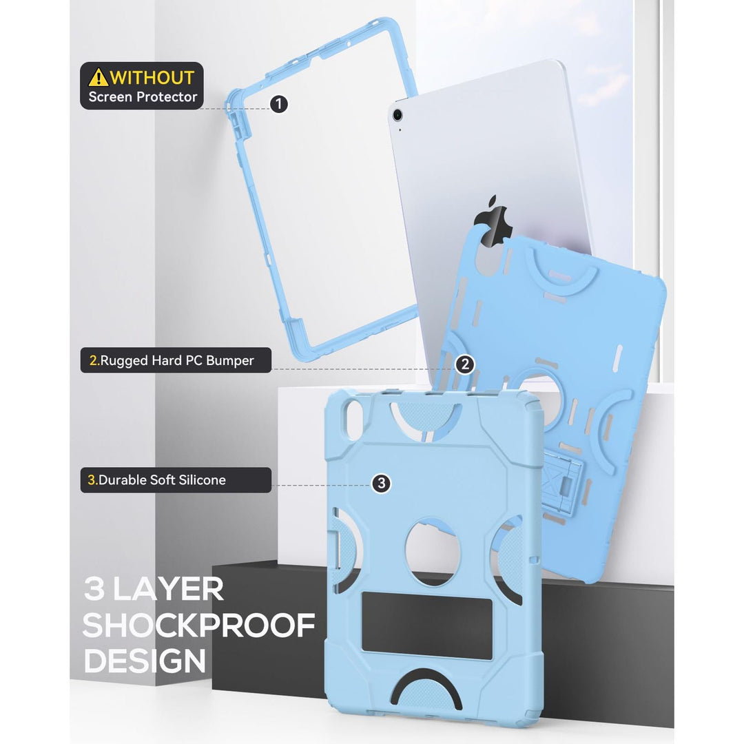 Cantis Heavy-Duty Sky Blue iPad Air Case 11 - DOKUTRONIX