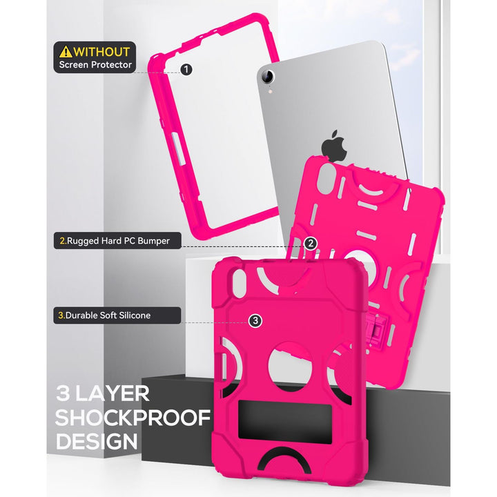 Cantis Shockproof iPad Mini Case - Hot Pink 8.3 - DOKUTRONIX
