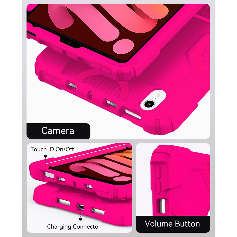 Cantis Shockproof iPad Mini Case - Hot Pink 8.3 - DOKUTRONIX