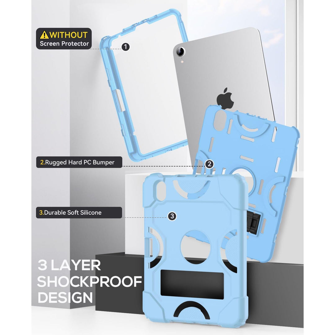 Cantis SkyBlue iPad Mini 7/6 Heavy-Duty Case - DOKUTRONIX