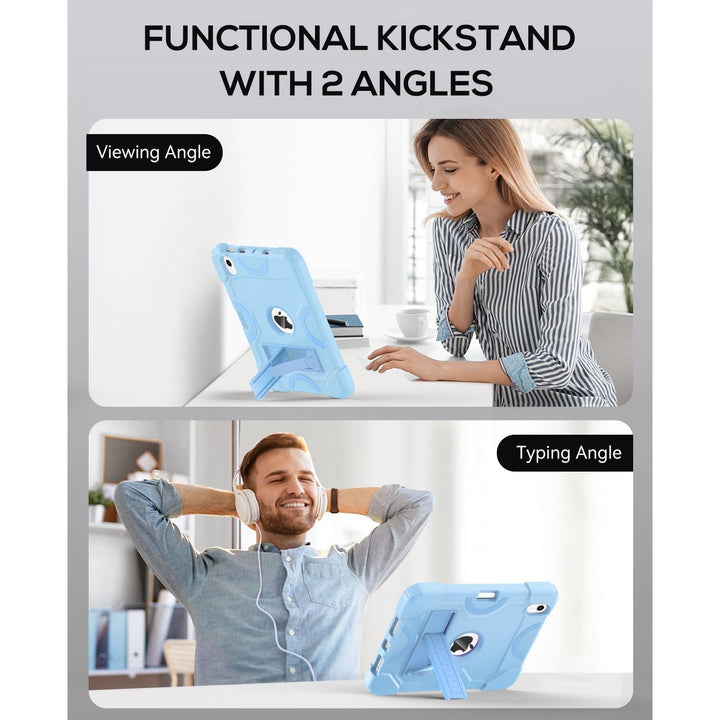 Cantis SkyBlue iPad Mini 7/6 Heavy-Duty Case - DOKUTRONIX