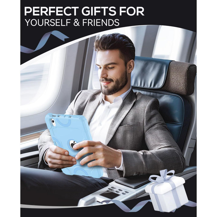 Cantis SkyBlue iPad Mini 7/6 Heavy-Duty Case - DOKUTRONIX