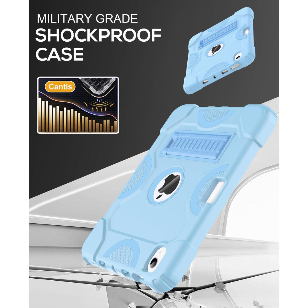 Cantis SkyBlue iPad Mini 7/6 Heavy-Duty Case - DOKUTRONIX