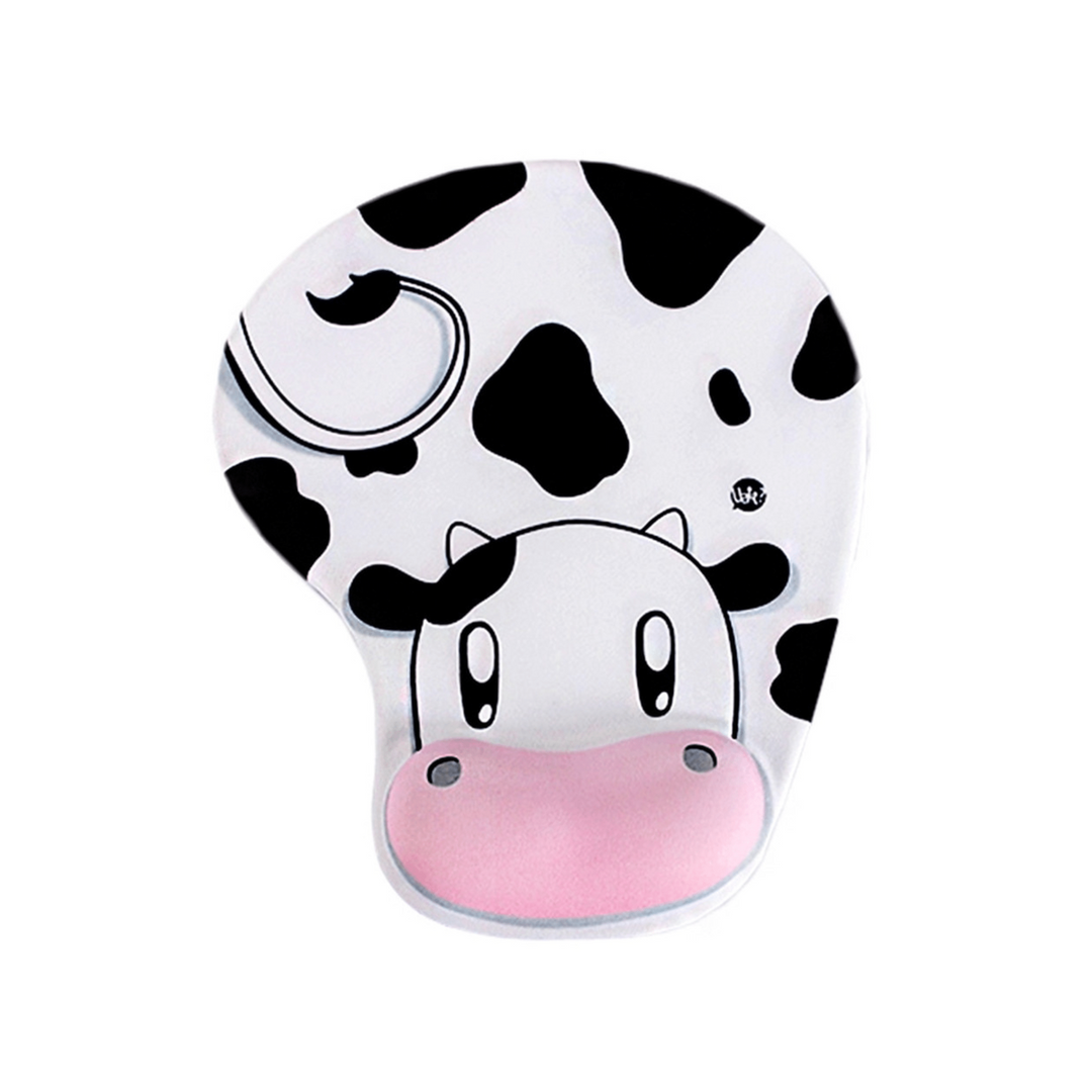 Comfy Cow Cartoon Mouse Pad - DOKUTRONIX