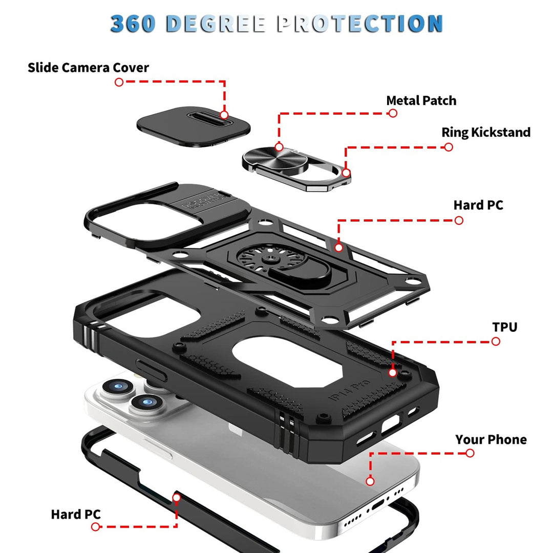 ImpactGuard Slide Case for iPhone 14 Pro Max - Green - DOKUTRONIX