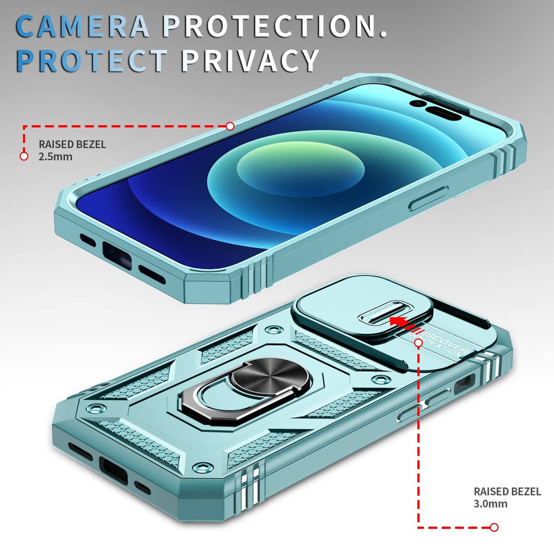 ImpactGuard Slide Case for iPhone 14 Pro Max - Green - DOKUTRONIX