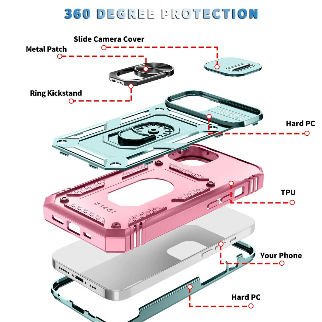 ImpactGuard Slide Case for iPhone 14 Pro Max - Green - DOKUTRONIX