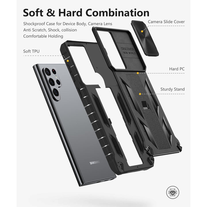 RuggedGuard S22 Ultra Case with Kickstand - DOKUTRONIX