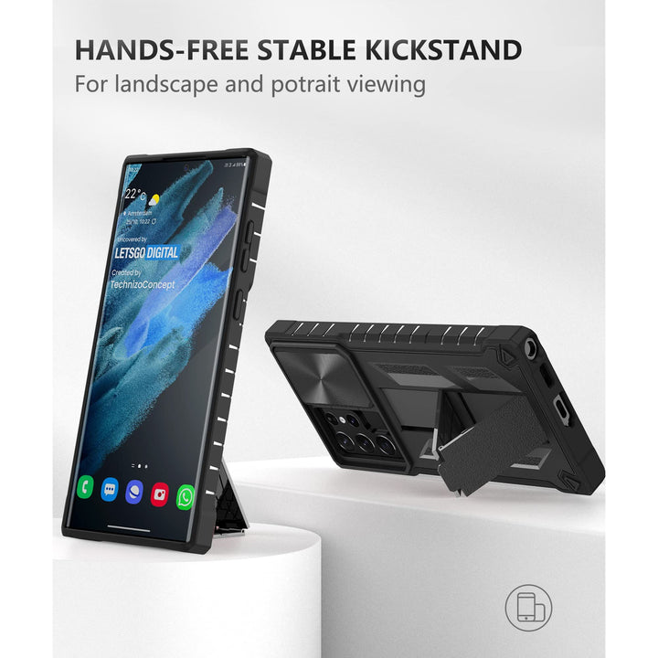 RuggedGuard S22 Ultra Case with Kickstand - DOKUTRONIX