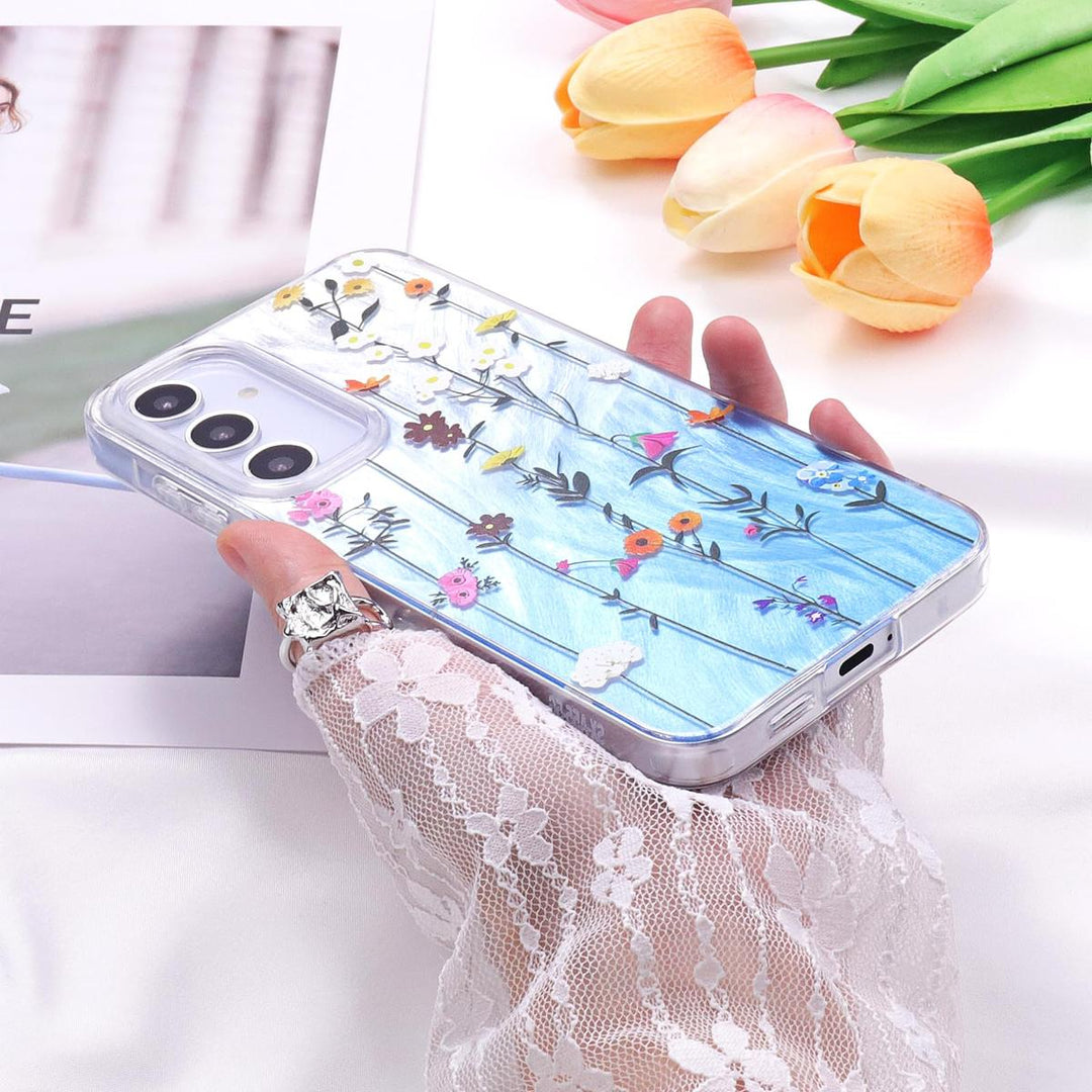 FeatherYarn Floral S24 Case for Samsung Galaxy - DOKUTRONIX