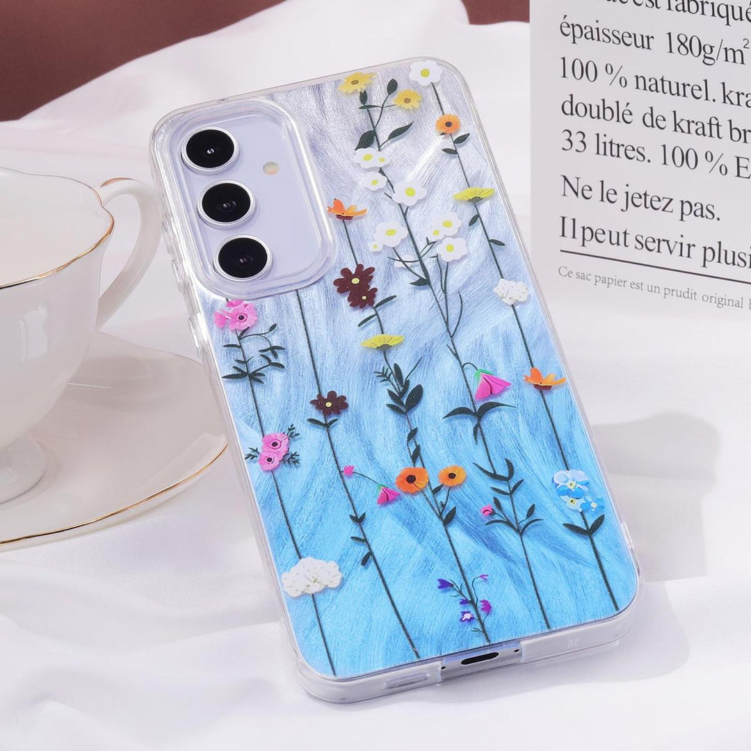 FeatherYarn Floral S24 Case for Samsung Galaxy - DOKUTRONIX
