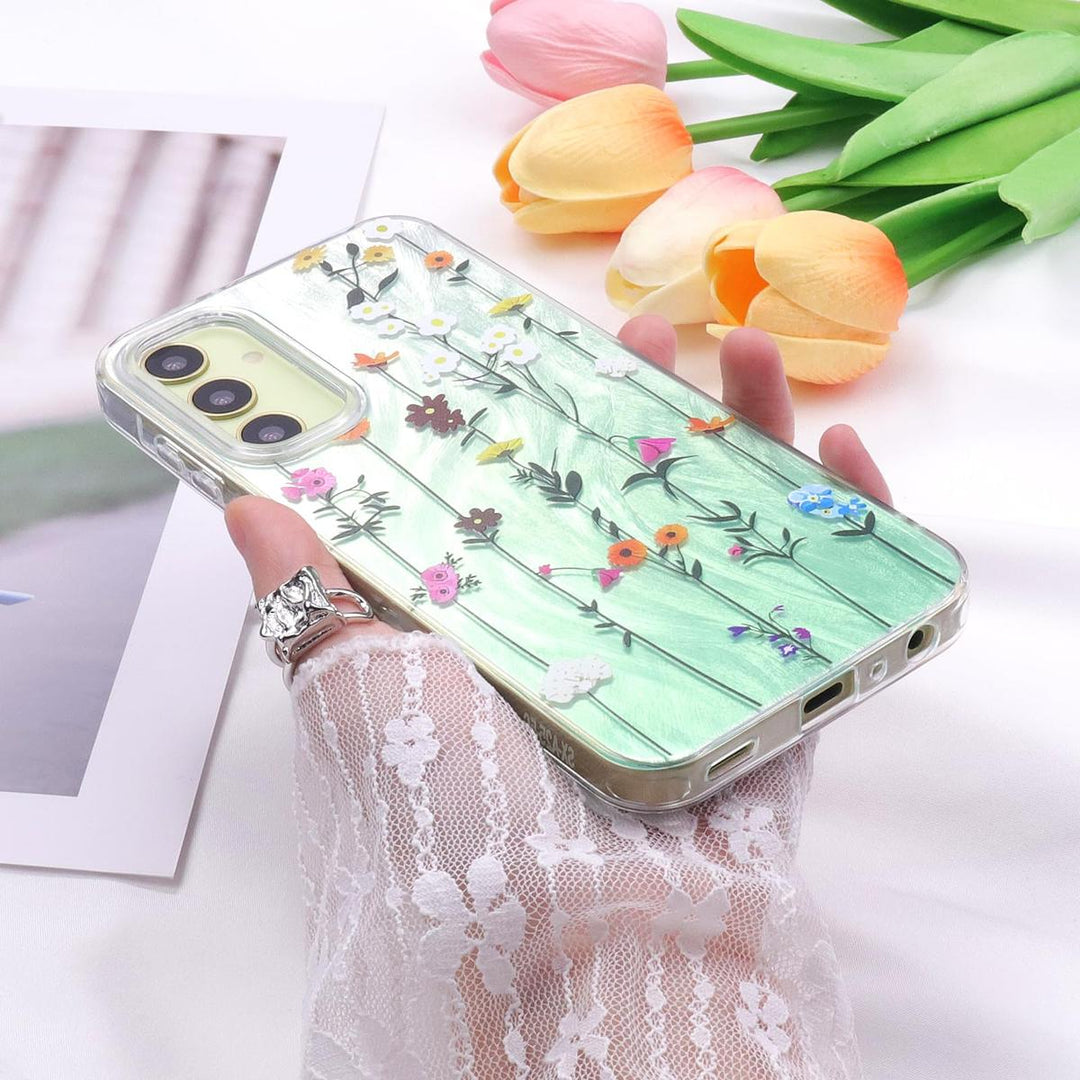 FeatherYarn Floral S24 Case for Samsung Galaxy - DOKUTRONIX