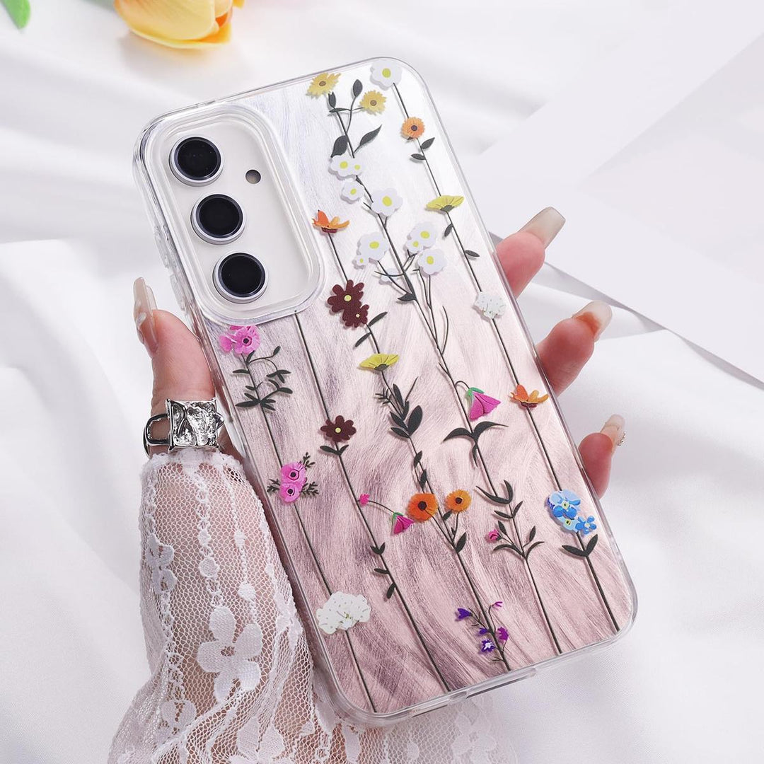 FeatherYarn Floral S24 Case for Samsung Galaxy - DOKUTRONIX