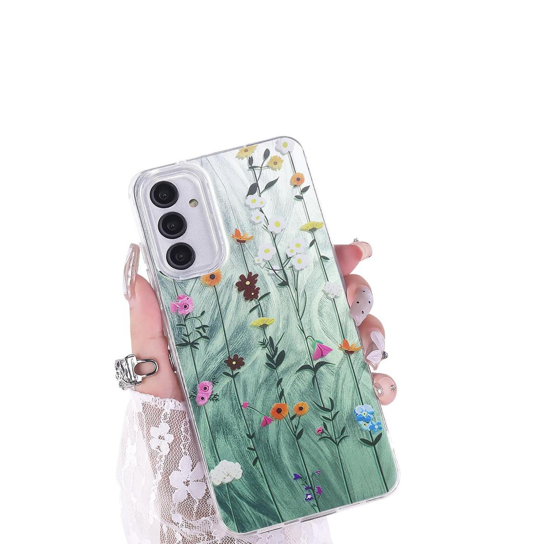 FeatherYarn Floral S24 Case for Samsung Galaxy - DOKUTRONIX