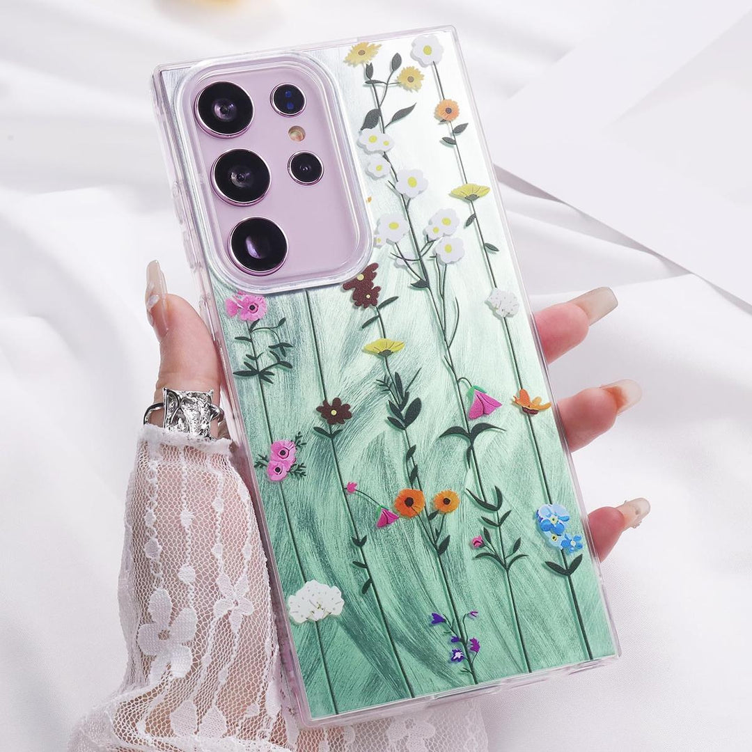 FeatherYarn Floral S24 Case for Samsung Galaxy - DOKUTRONIX