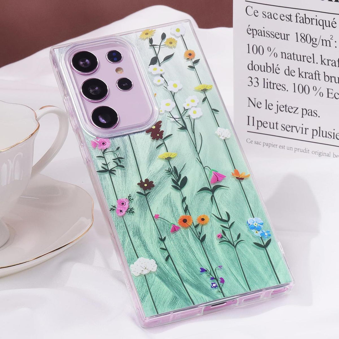 FeatherYarn Floral S24 Case for Samsung Galaxy - DOKUTRONIX