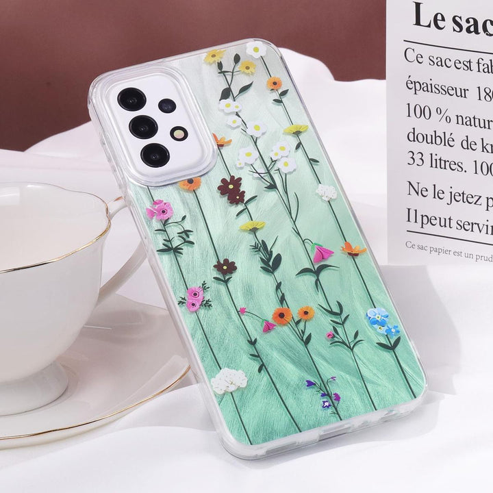 FeatherYarn Floral S24 Case for Samsung Galaxy - DOKUTRONIX