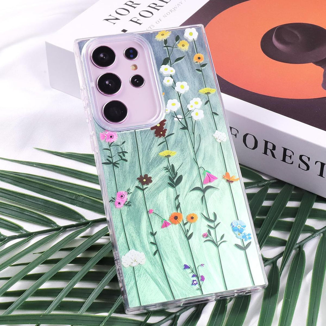 FeatherYarn Floral S24 Case for Samsung Galaxy - DOKUTRONIX