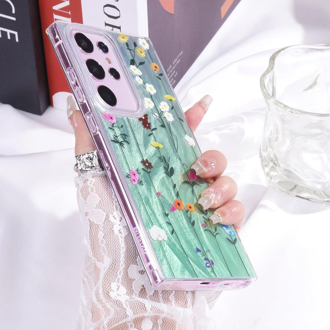 FeatherYarn Floral S24 Case for Samsung Galaxy - DOKUTRONIX