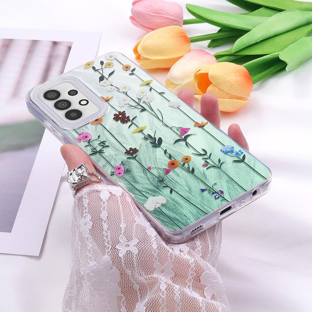 FeatherYarn Floral S24 Case for Samsung Galaxy - DOKUTRONIX