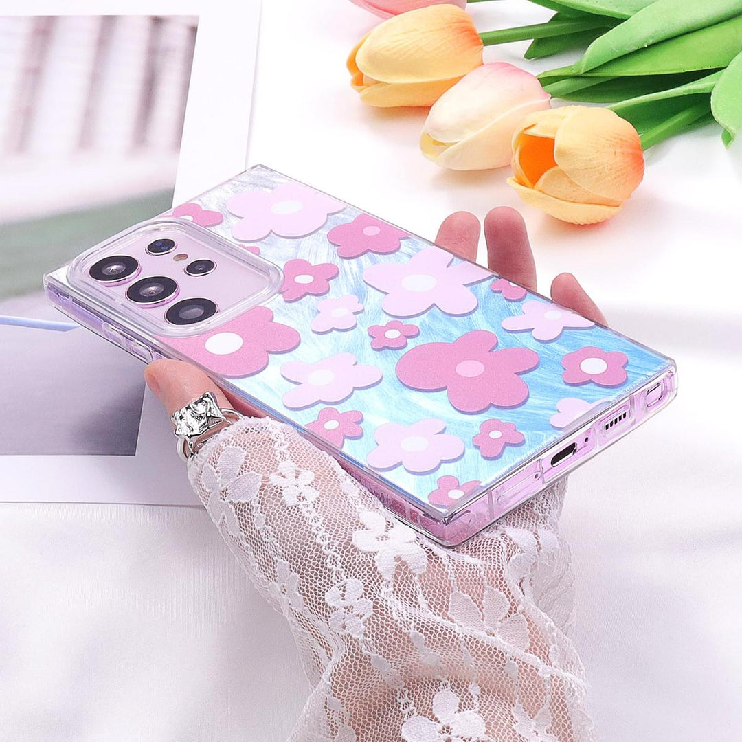 FeatherYarn Floral S24 Case for Samsung Galaxy - DOKUTRONIX