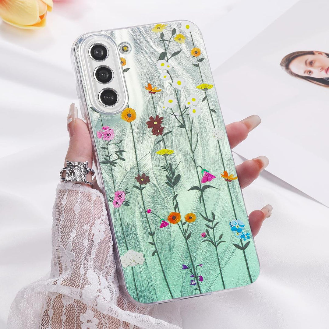 FeatherYarn Floral S24 Case for Samsung Galaxy - DOKUTRONIX