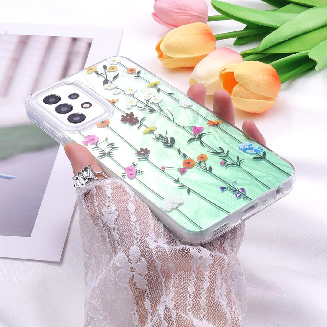 FeatherYarn Floral S24 Case for Samsung Galaxy - DOKUTRONIX