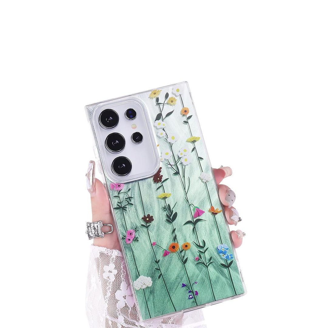 FeatherYarn Floral S24 Case for Samsung Galaxy - DOKUTRONIX