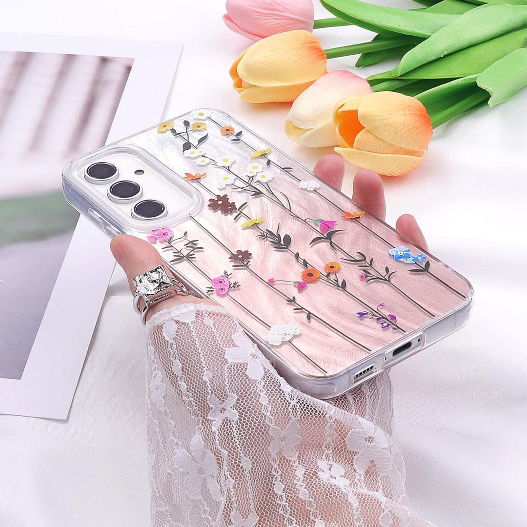 FeatherYarn Floral S24 Case for Samsung Galaxy - DOKUTRONIX