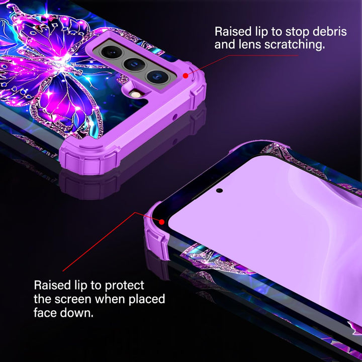 Galaxy S22 5G Floral Shockproof Case - DOKUTRONIX