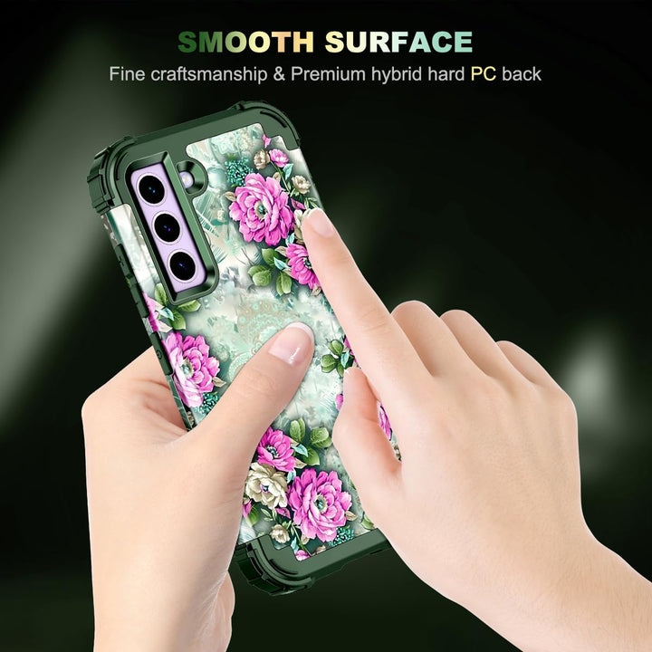Galaxy S22 5G Floral Shockproof Case - DOKUTRONIX