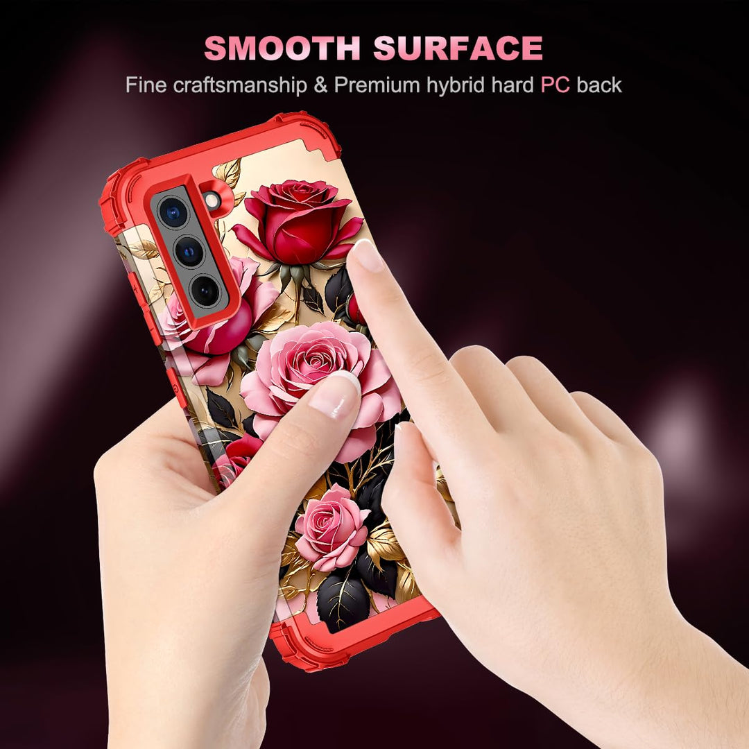 Galaxy S22 5G Floral Shockproof Case - DOKUTRONIX