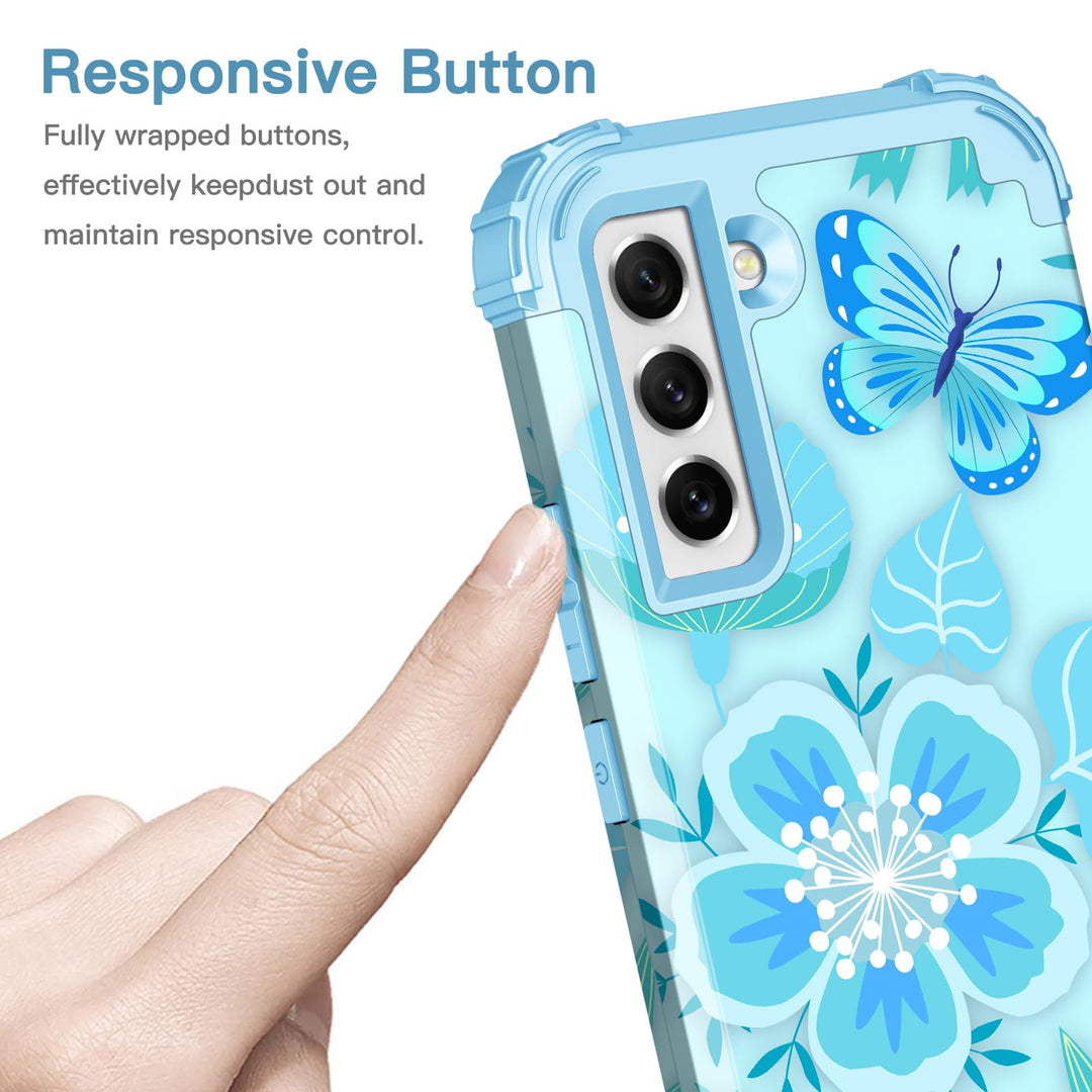 Galaxy S22 5G Floral Shockproof Case - DOKUTRONIX