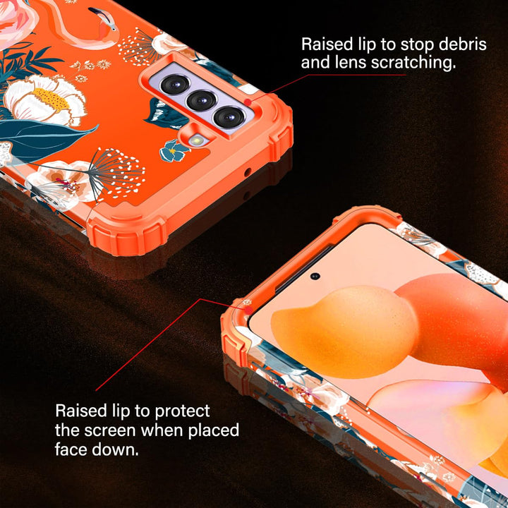 Galaxy S22 5G Floral Shockproof Case - DOKUTRONIX