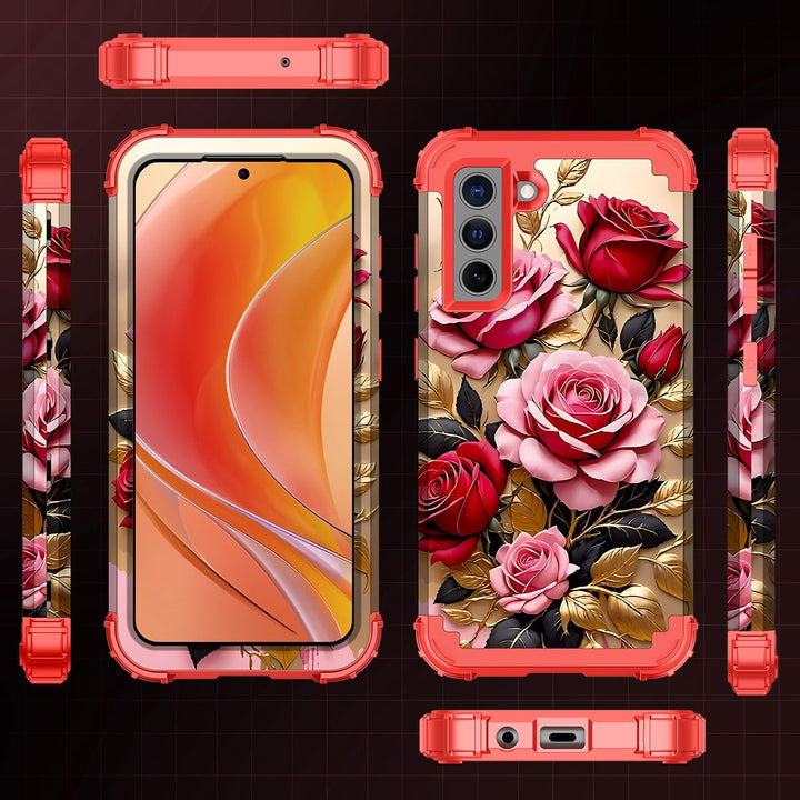 Galaxy S22 5G Floral Shockproof Case - DOKUTRONIX