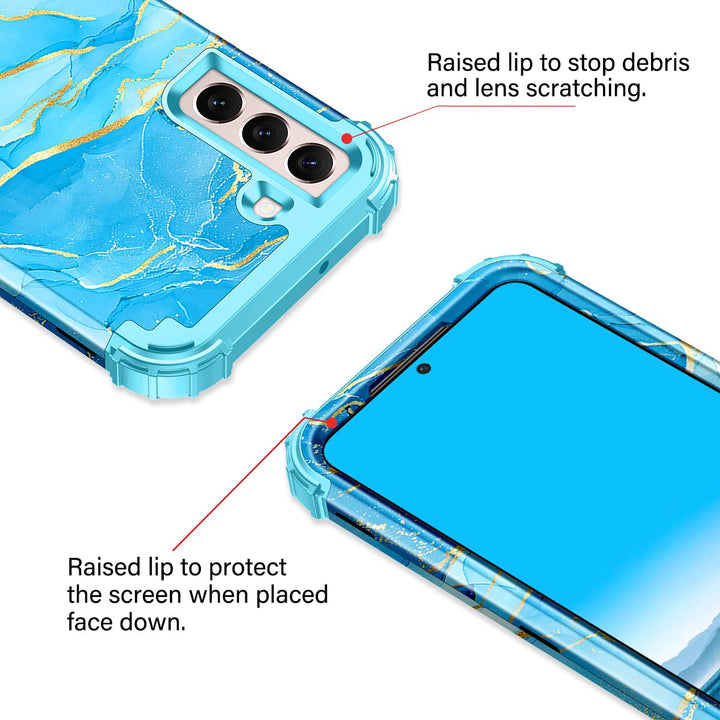 Galaxy S22 5G Floral Shockproof Case - DOKUTRONIX