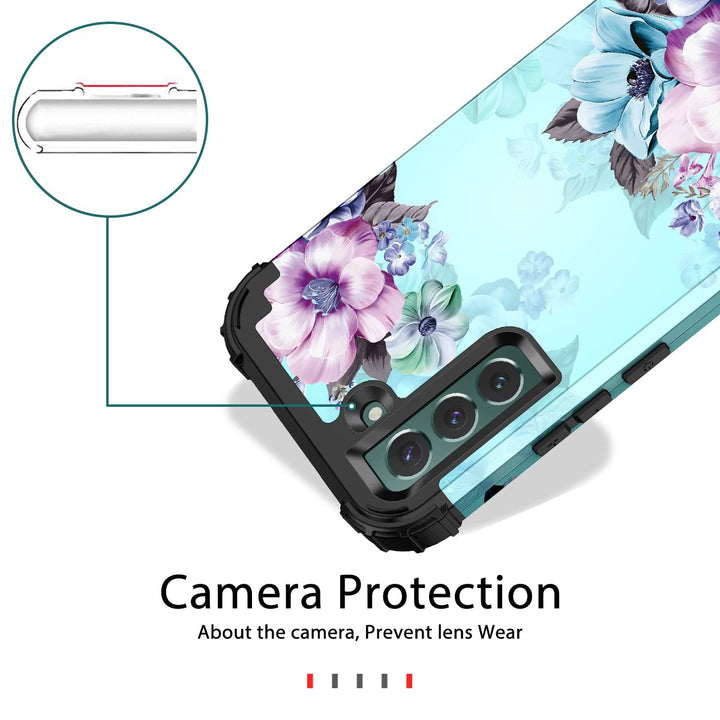 Galaxy S22 5G Floral Shockproof Case - DOKUTRONIX