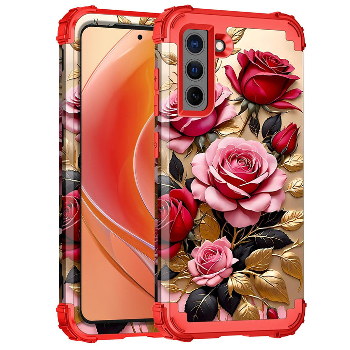 Galaxy S22 5G Floral Shockproof Case - DOKUTRONIX