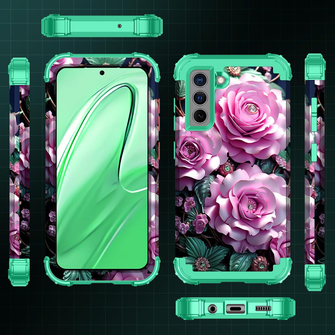 Galaxy S22 5G Floral Shockproof Case - DOKUTRONIX