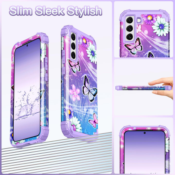 Galaxy S22 5G Floral Shockproof Case - DOKUTRONIX