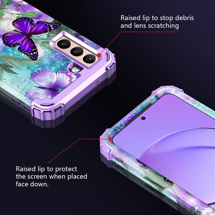 Galaxy S22 5G Floral Shockproof Case - DOKUTRONIX