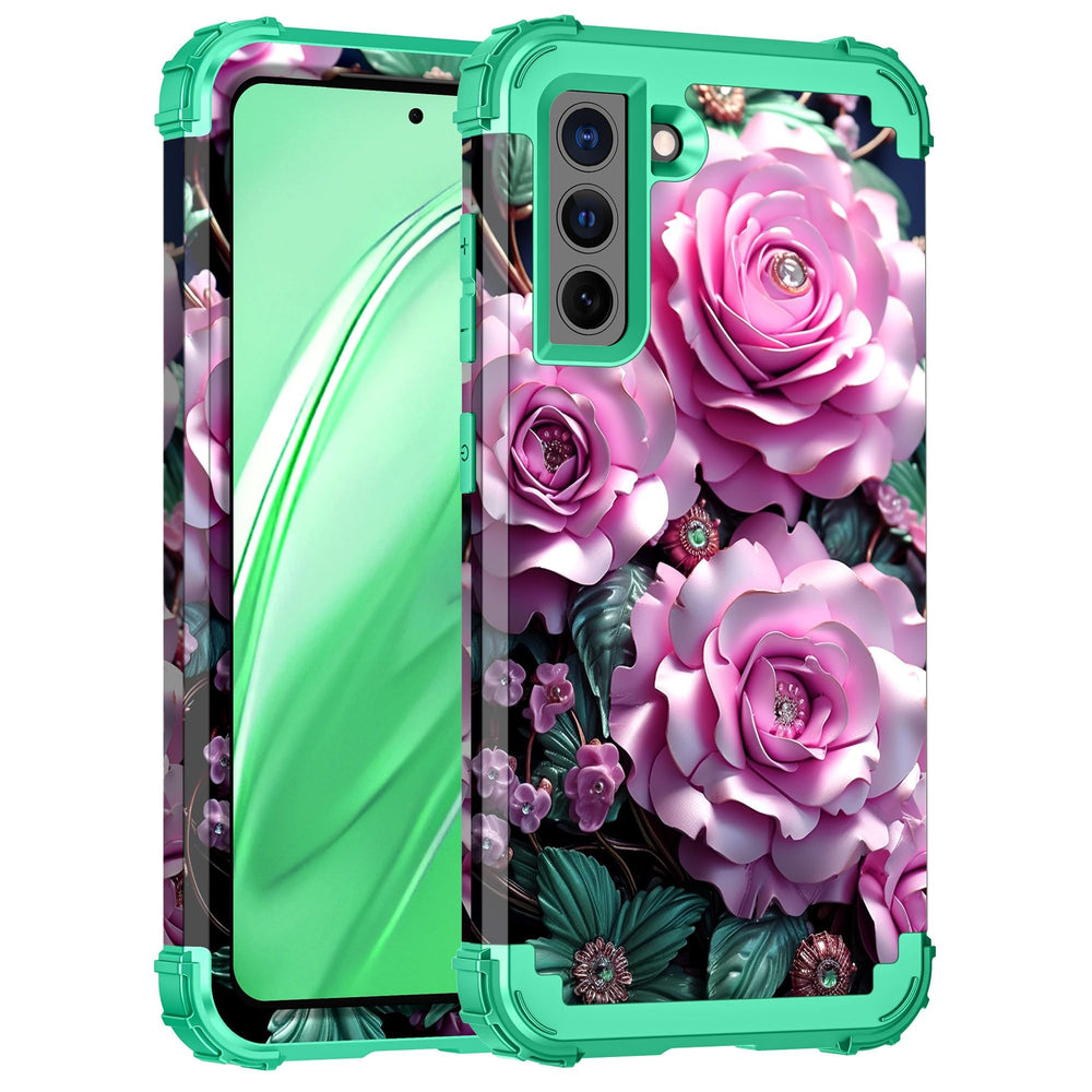 Galaxy S22 5G Floral Shockproof Case - DOKUTRONIX