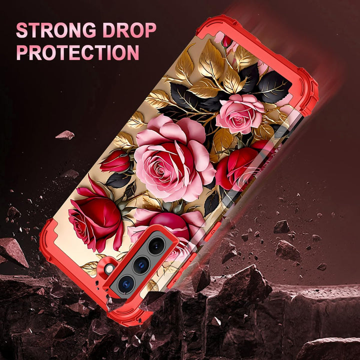 Galaxy S22 5G Floral Shockproof Case - DOKUTRONIX