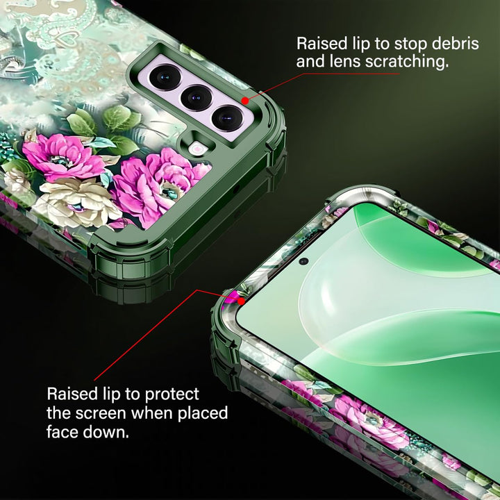 Galaxy S22 5G Floral Shockproof Case - DOKUTRONIX