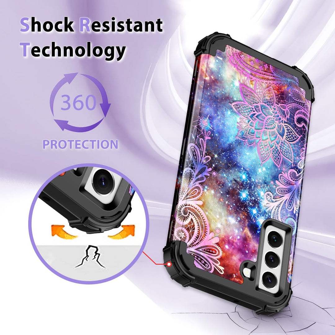 Galaxy S22 5G Floral Shockproof Case - DOKUTRONIX