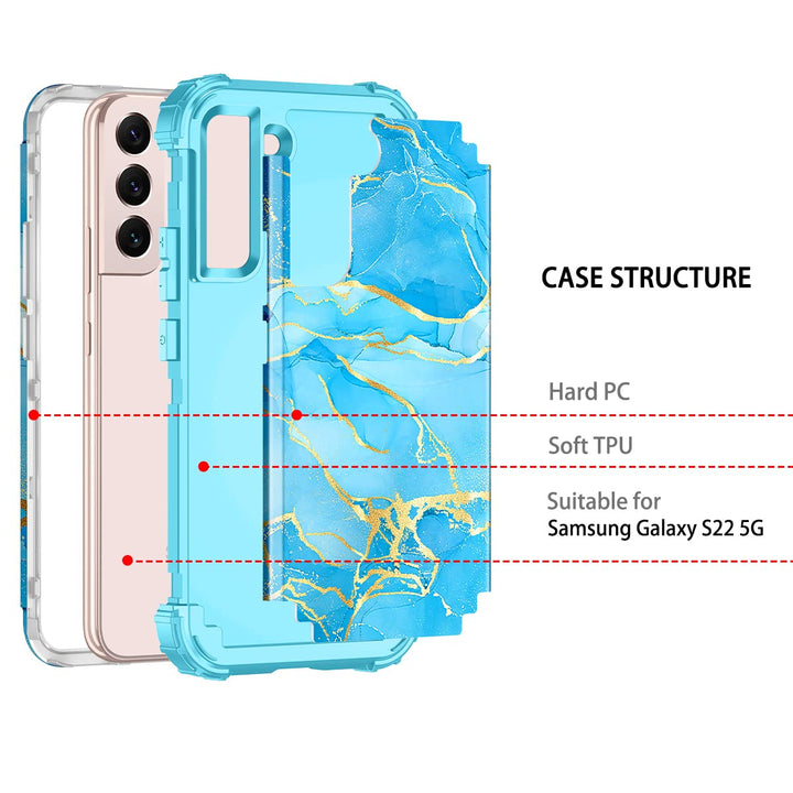 Galaxy S22 5G Floral Shockproof Case - DOKUTRONIX