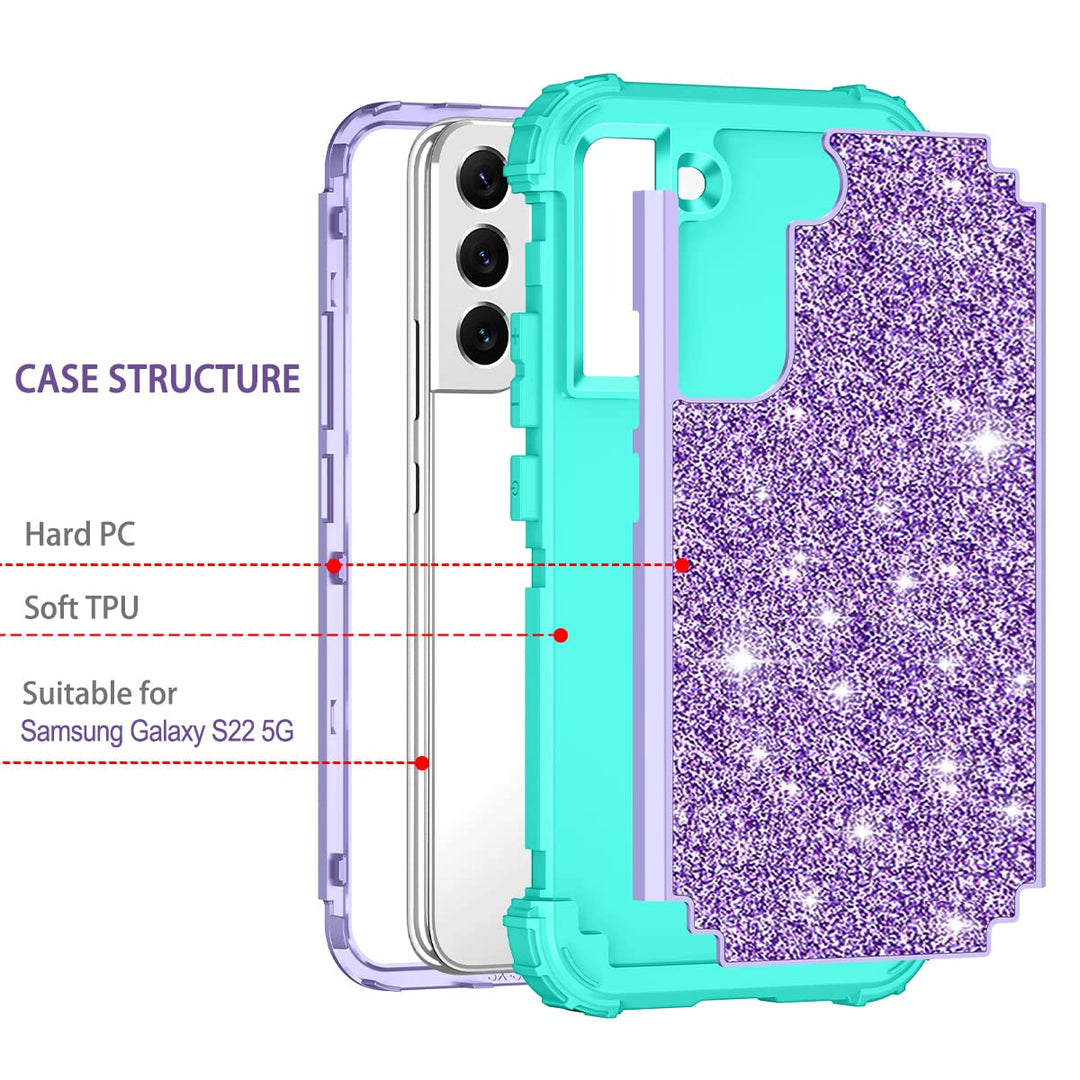 Galaxy S22 5G Floral Shockproof Case - DOKUTRONIX